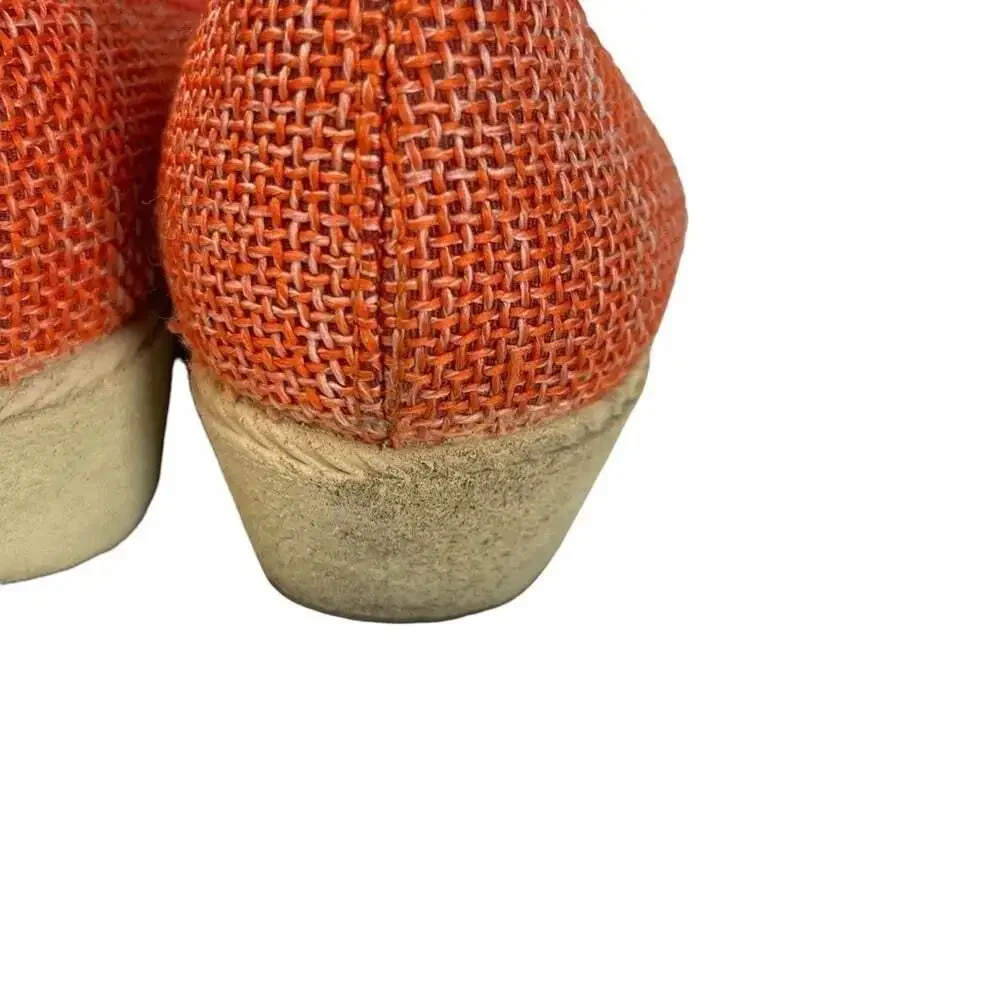 KEEN Cortona Wedge Shoes Womens 9 Orange Peep Toe Casual Comfort 1012413